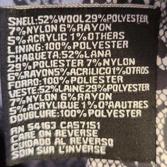 🌬️Guess Grey Ruffle Pea Coat - Picture 13 of 14